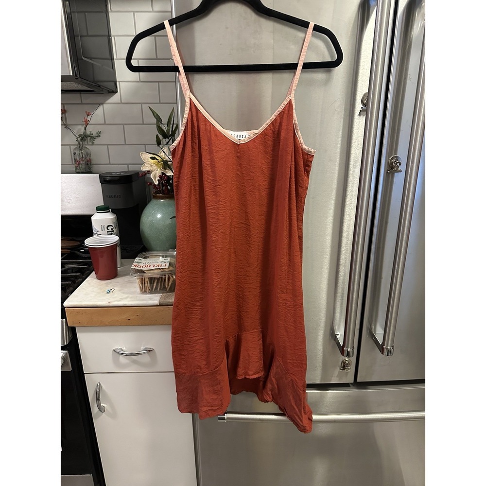 Crinkle Cami Mini Slip Top Dress Casual Beach Vibe SzXS P28 L30